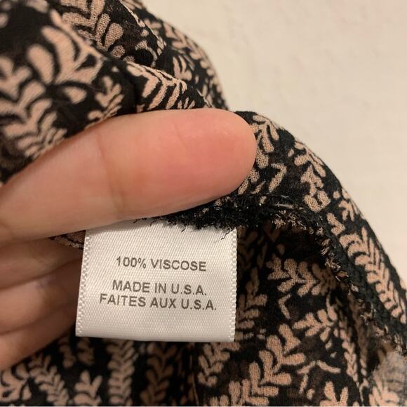 MISA Los Angeles Marion Black and Mauve Pink Tiered Ruffle Mini Skirt XS - Picture 2 of 10